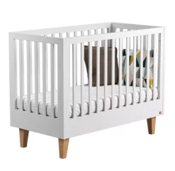 VOX Lit Bébé évolutif 70 X 140 Lounge - Blanc