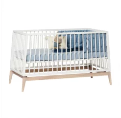 Leander Lit Bébé Luna 70 X 140 Cm - Blanc -LES ENFANTS DU DESIGN Soldes lit bebe evolutif 70 140 luna blanc leander 3 1264x1234