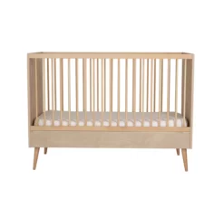 Lit Bébé évolutif Cocoon - Chêne -LES ENFANTS DU DESIGN Soldes lit bebe evolutif 70x140 cocoon chene quax 3 1264x1234