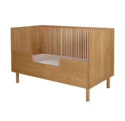Lit Bébé évolutif Hai No Ki - Frêne -LES ENFANTS DU DESIGN Soldes lit bebe evolutif 70x140 hai no ki quax 7 1264x1234