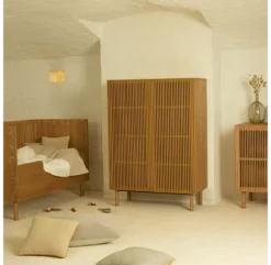 Lit Bébé évolutif Hai No Ki - Frêne -LES ENFANTS DU DESIGN Soldes lit bebe evolutif 70x140 hai no ki quax 8 1264x1234