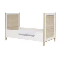 Lit Bébé évolutif Cèdre Et Rotin Océania 60x120cm - Blanc -LES ENFANTS DU DESIGN Soldes lit bebe evolutif oceania theo 60x120 10 1264x1234