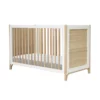 Lit Bébé évolutif Cèdre Et Rotin Océania 60x120cm - Blanc -LES ENFANTS DU DESIGN Soldes lit bebe evolutif oceania theo 60x120 1 1264x1234