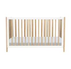 Lit Bébé évolutif Cèdre Et Rotin Océania 60x120cm - Blanc -LES ENFANTS DU DESIGN Soldes lit bebe evolutif oceania theo 60x120 3 1264x1234