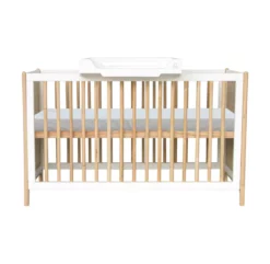 Lit Bébé évolutif Cèdre Et Rotin Océania 60x120cm - Blanc -LES ENFANTS DU DESIGN Soldes lit bebe evolutif oceania theo 60x120 6 1264x1234