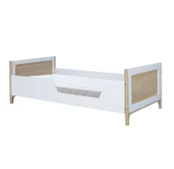 Lit Bébé évolutif Cèdre Et Rotin Océania 70x140cm - Blanc -LES ENFANTS DU DESIGN Soldes lit bebe evolutif oceania theo 70x140 9 1264x1234