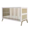 Lit Bébé évolutif Cèdre Et Rotin Marélia 70x140cm - Blanc -LES ENFANTS DU DESIGN Soldes lit bebe evolutif rotin marelia blanc 70x140 theo 1 1264x1234