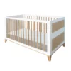 Lit Bébé évolutif Bois Et Cannage Rotin Nami 70x140cm - Blanc -LES ENFANTS DU DESIGN Soldes lit bebe evolutif rotin nami blanc 70x140 theo 1 1264x1234