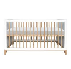 Lit Bébé évolutif Bois Et Cannage Rotin Nami 70x140cm - Blanc -LES ENFANTS DU DESIGN Soldes lit bebe evolutif rotin nami blanc 70x140 theo 3 1264x1234