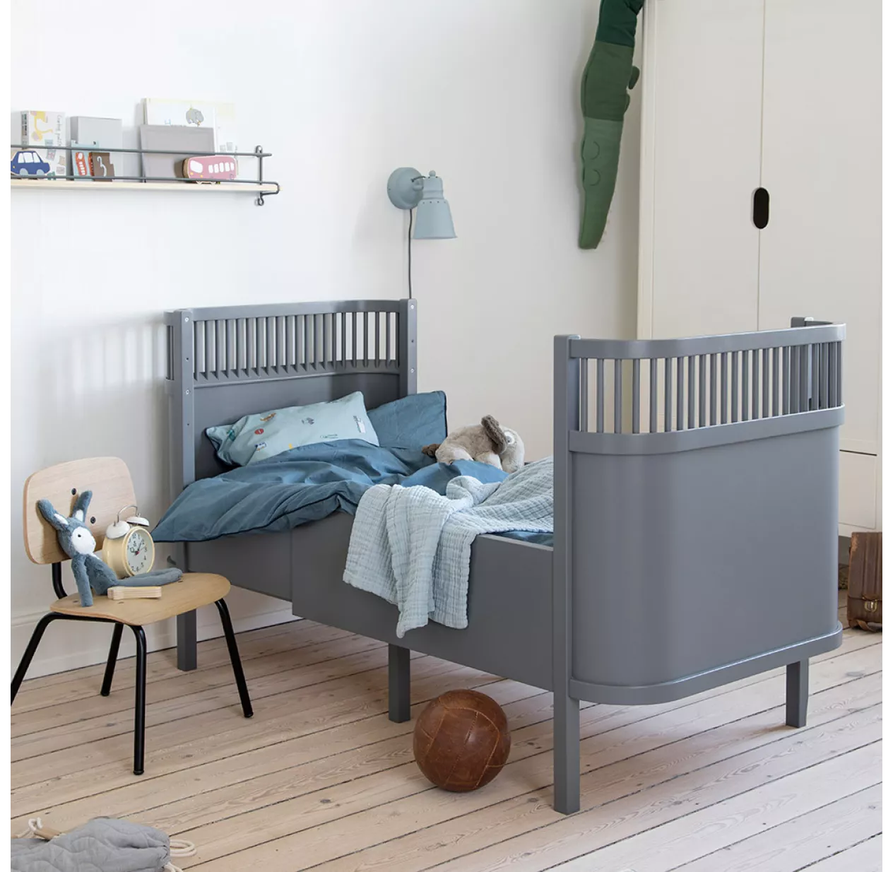 Sebra Lit Bébé évolutif - Gris 4 Sebra Lit Bébé évolutif - Gris – Image 2