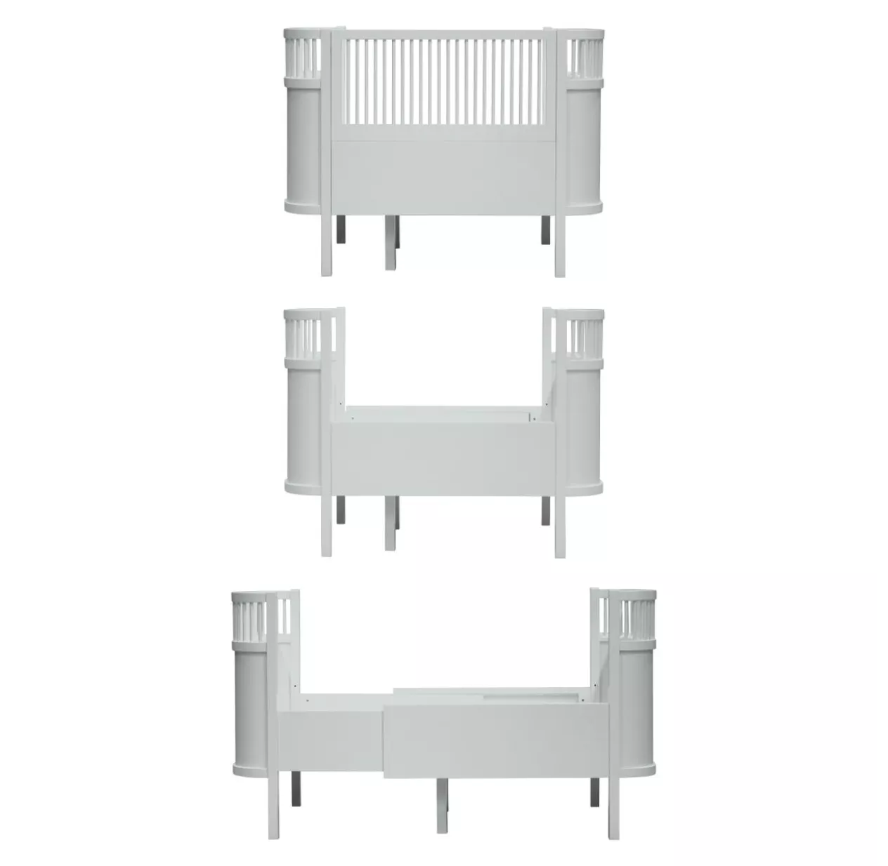 Sebra Lit Bébé évolutif - Blanc 5 Sebra Lit Bébé évolutif - Blanc – Image 3