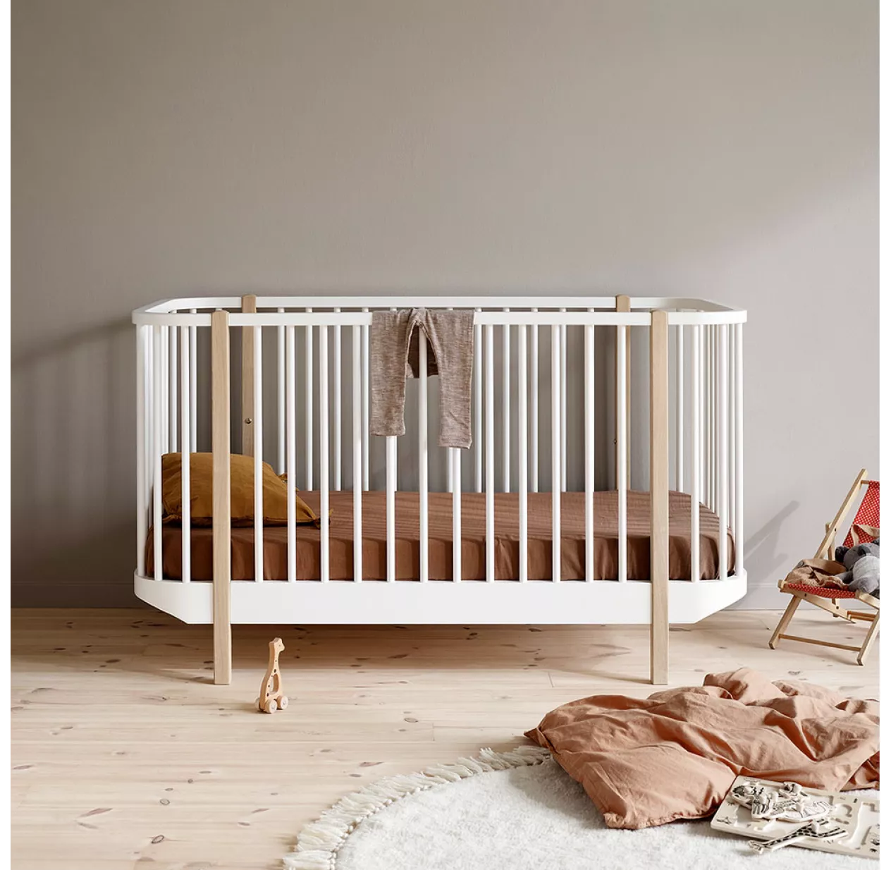 Lit Bébé évolutif Wood - Chêne 4 Lit Bébé évolutif Wood - Chêne – Image 2