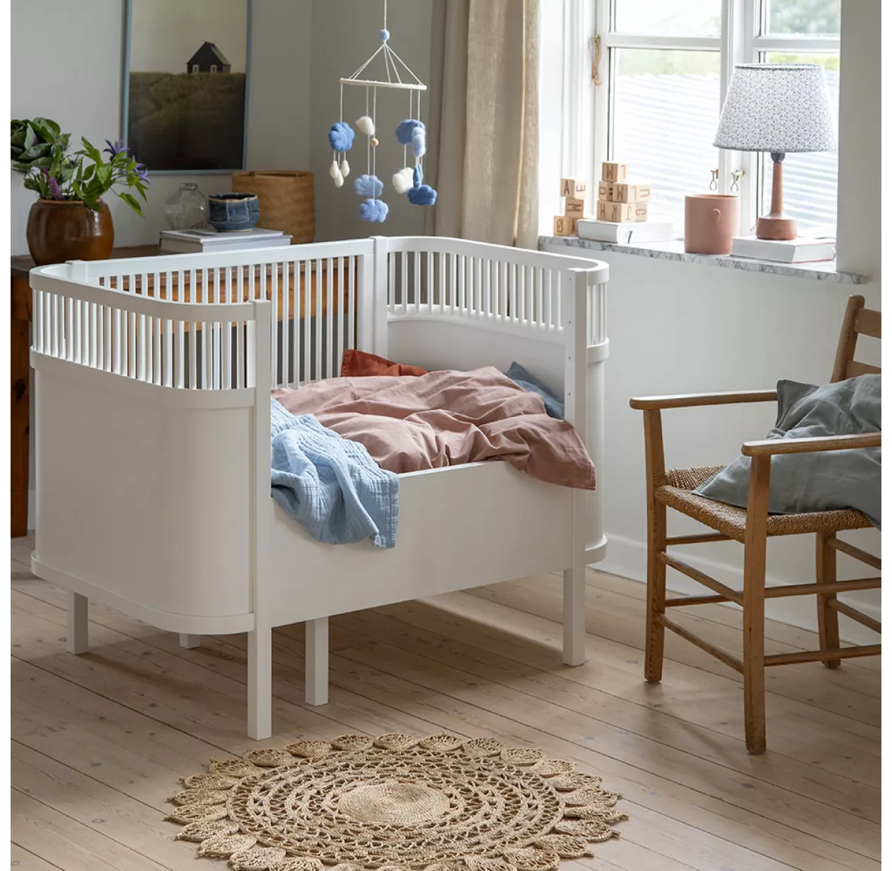 Sebra Lit Bébé évolutif - Blanc 7 Sebra Lit Bébé évolutif - Blanc – Image 5