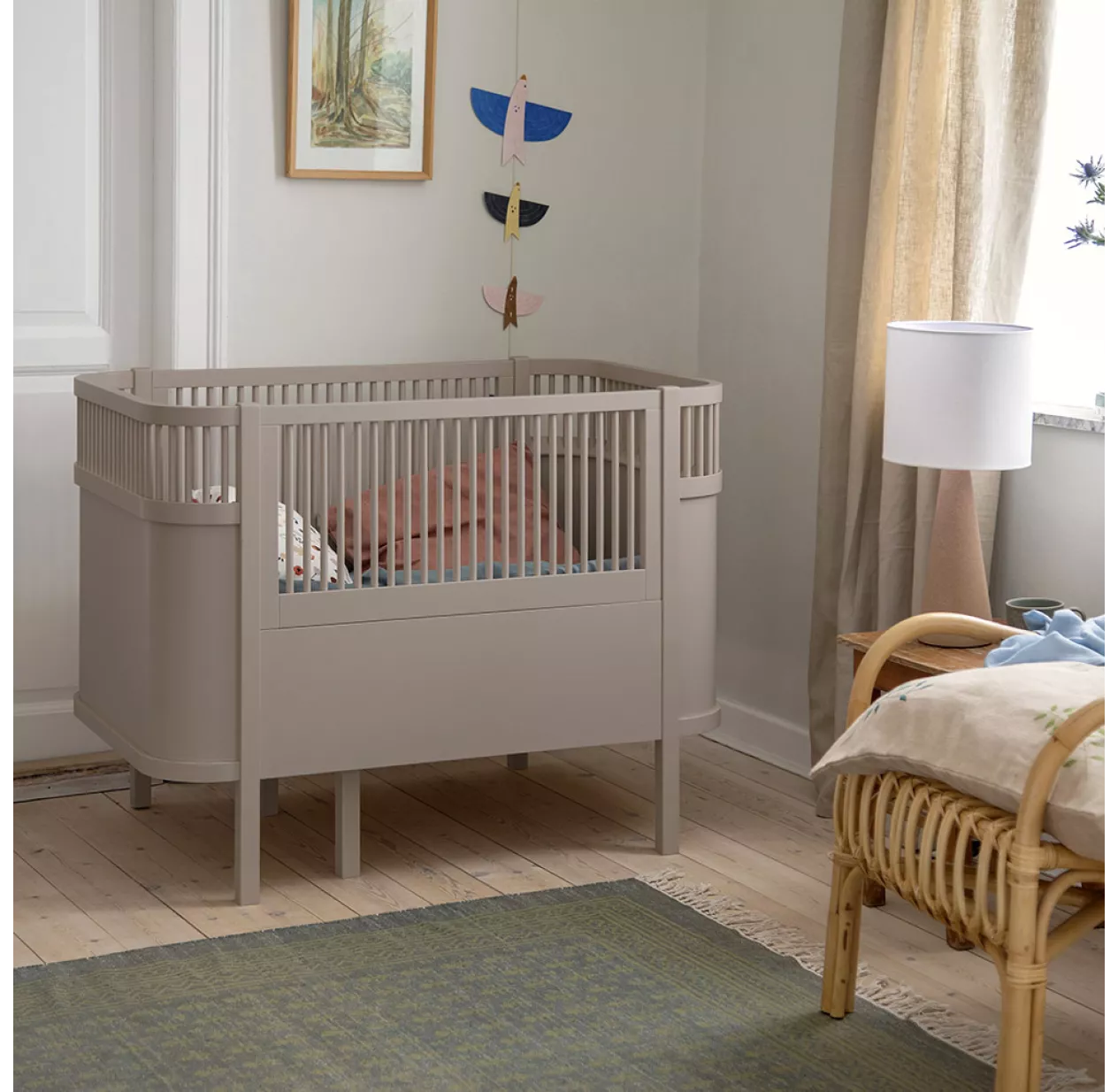 Sebra Lit Bébé évolutif - Jetty Beige 4 Sebra Lit Bébé évolutif - Jetty Beige – Image 2