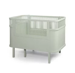 Sebra Lit Bébé évolutif - Mist Green -LES ENFANTS DU DESIGN Soldes lit bebe sebra mist green vert new 5 1264x1234