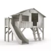 Lit Cabane Et Toboggan Plateforme - Gris Ciment -LES ENFANTS DU DESIGN Soldes lit cabane avec plate forme toboggan gris ciment mathy by bols 1 1264x1234