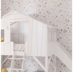 Lit Cabane Avec Toboggan - Rose Poudré -LES ENFANTS DU DESIGN Soldes lit cabane avec toboggan rose poudre mathy by bols 2 1264x1234