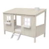Lit Classic House - Vernis Blanchi -LES ENFANTS DU DESIGN Soldes lit enfant classic house blanchi flexa 1 1264x1234