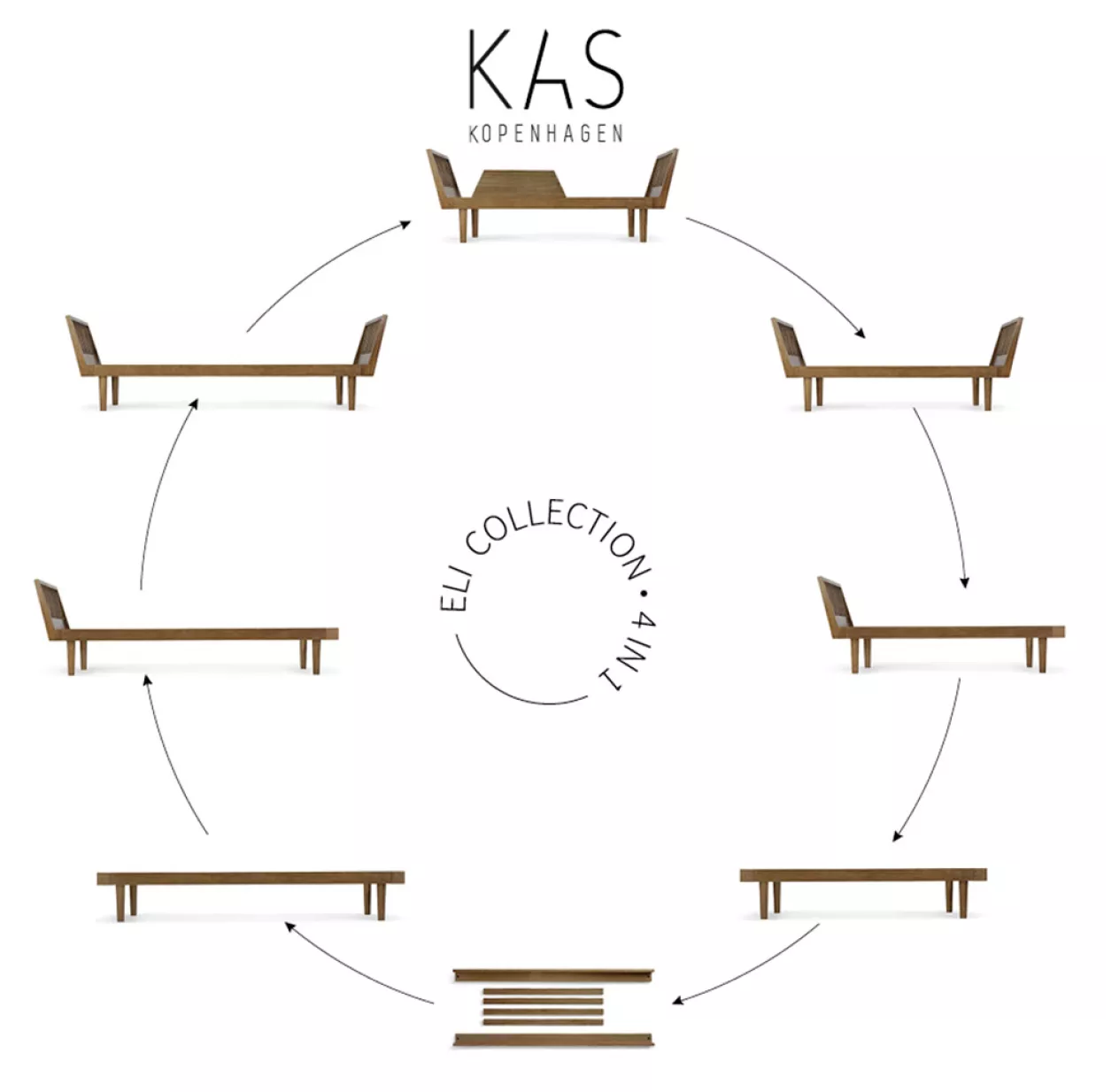 Lit Enfant Eli Combi - Chêne Fumé 6 Lit Enfant Eli Combi - Chêne Fumé – Image 4