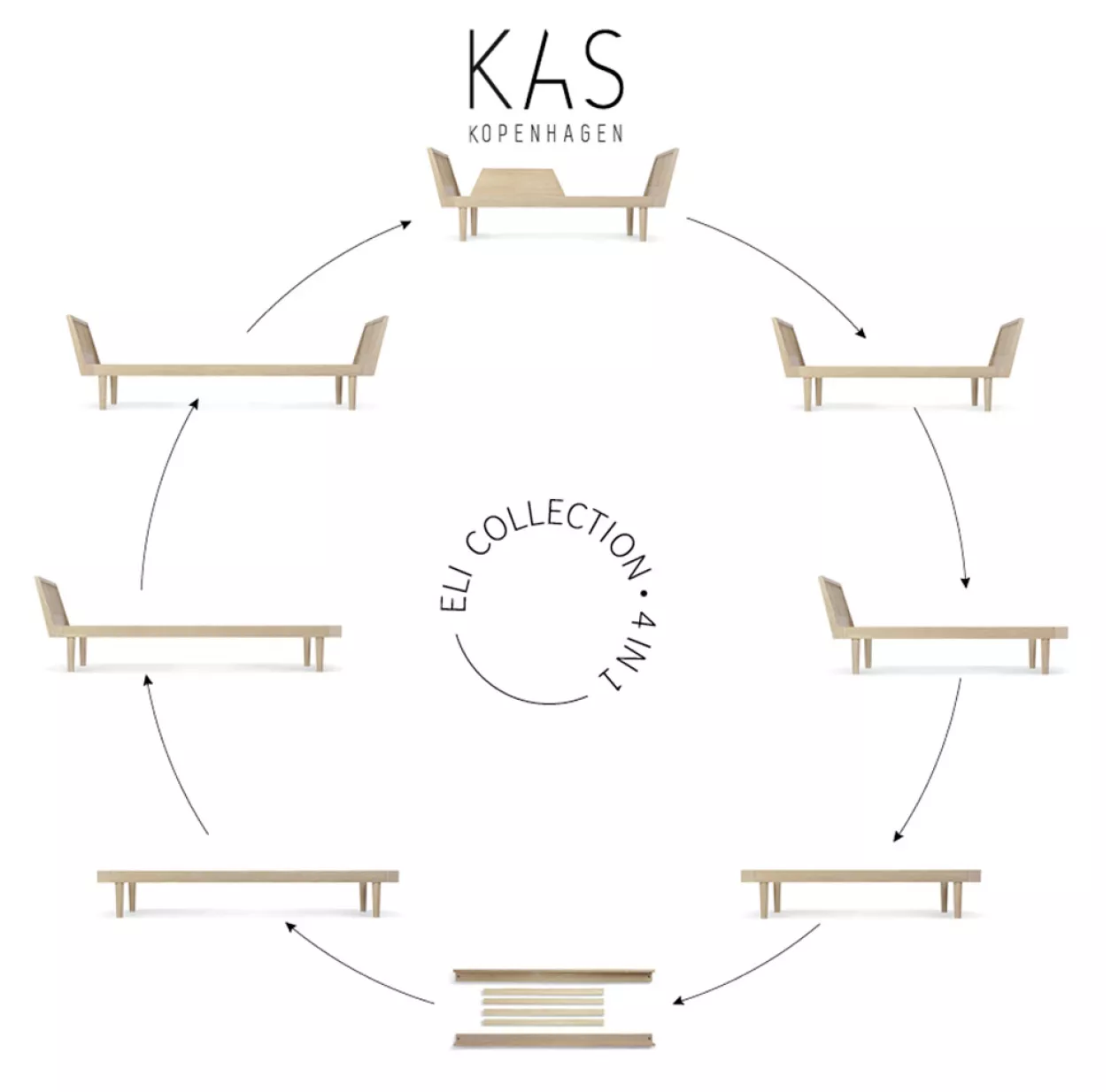 Lit Enfant Eli Combi - Chêne 5 Lit Enfant Eli Combi - Chêne – Image 3