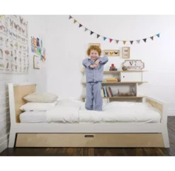 Lit Enfant Sparrow 90 X 200 - Blanc -LES ENFANTS DU DESIGN Soldes lit enfant sparrow blanc oeuf 3 1264x1234