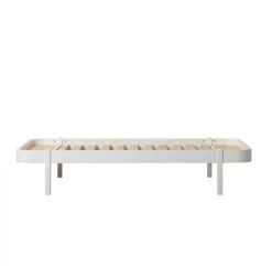 Lit Enfant Wood Lounger 90x200 - Blanc -LES ENFANTS DU DESIGN Soldes lit enfant wood lounger 90x200 oliver furniture blanc 3 1264x1234