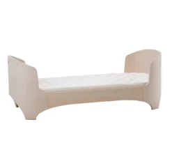 Lit évolutif Leander De 0 à 8 Ans - Cérusé -LES ENFANTS DU DESIGN Soldes lit junior bois clair leander 1264x1234