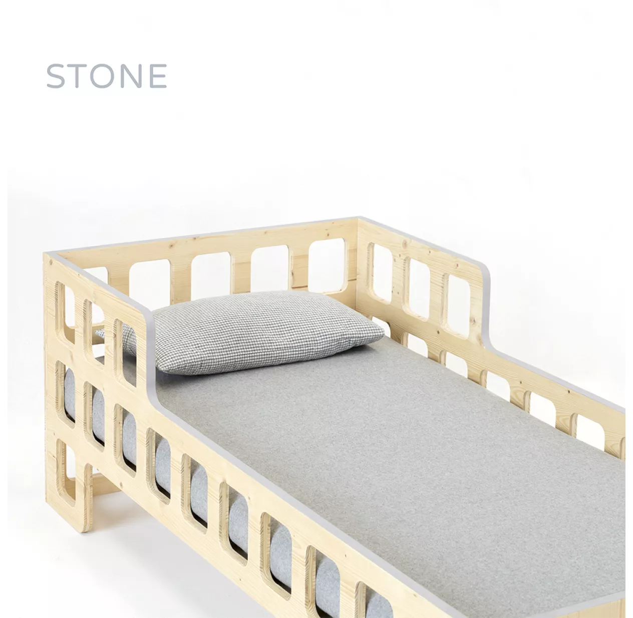 Lit Junior Lukaas - Gris Stone 4 Lit Junior Lukaas - Gris Stone – Image 2