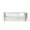 Lit Junior Wood Mini+ - Blanc/Chêne 1 Lit Junior Wood Mini+ - Blanc/Chêne -LES ENFANTS DU DESIGN Soldes lit junior wood mini plus barriere chene oliver furniture 1 1264x1234