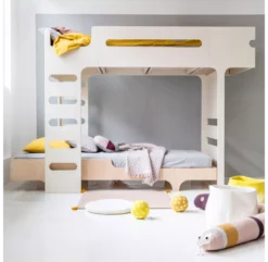 Lit Mezzanine F Bunk Bed - Naturel -LES ENFANTS DU DESIGN Soldes lit mezzanine f bunk bed naturel rafa kids 3 1264x1234