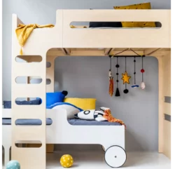 Lit Mezzanine F Bunk Bed - Naturel -LES ENFANTS DU DESIGN Soldes lit mezzanine f bunk bed naturel rafa kids 6 1264x1234