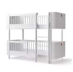 Lit Superposé Junior Wood Mini+ - Blanc -LES ENFANTS DU DESIGN Soldes lit superpose junior mini plus wood blanc oliver furniture 3 1264x1234