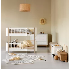 Lit Superposé Junior Wood Mini+ - Blanc -LES ENFANTS DU DESIGN Soldes lit superpose junior mini plus wood blanc oliver furniture 4 1264x1234