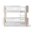 Lit Superposé Junior Wood Mini+ - Blanc/Chêne -LES ENFANTS DU DESIGN Soldes lit superpose junior mini plus wood chene oliver furniture 1 1264x1234