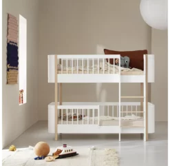Lit Superposé Junior Wood Mini+ - Blanc/Chêne 11 Lit Superposé Junior Wood Mini+ - Blanc/Chêne -LES ENFANTS DU DESIGN Soldes lit superpose junior mini plus wood chene oliver furniture 4 1264x1234
