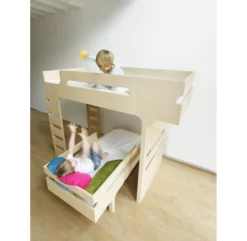 Lit Superposé F+ R Bed - Naturel -LES ENFANTS DU DESIGN Soldes lit superpose rafa kids 4 1264x1234