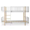 Lit Superposé Wood Original Bas - Chêne -LES ENFANTS DU DESIGN Soldes lit superpose wood original bas low chene oliver furniture 1 1264x1234
