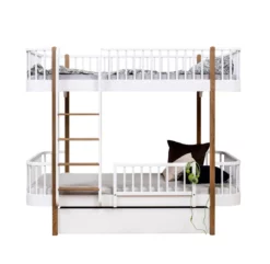 Lit Superposé Wood Original - Chêne -LES ENFANTS DU DESIGN Soldes lit superposea wood eachelle face cheane oliver furniture 10 1264x1234