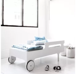 Lit Junior R Toddler Bed - Blanc -LES ENFANTS DU DESIGN Soldes new lit junior a roues white rafa kids 4 1264x1234