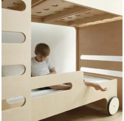 Lit Superposé F+ R Bed - Naturel -LES ENFANTS DU DESIGN Soldes new lit superpose rafa kids naturel blanc 3 1264x1234