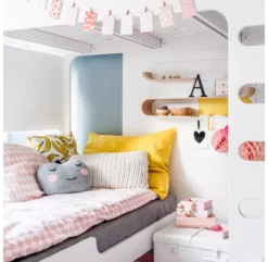 Lit Superposé F+ A Bed Et Son Matelas - Blanc -LES ENFANTS DU DESIGN Soldes new lits superposes a and f beds blanc rafa kids 6 1264x1234