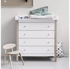 Etagère 3x2 Horizontale Avec Socle Blanc -LES ENFANTS DU DESIGN Soldes nursery dresser white oak oliver furniture 7 1264x1234