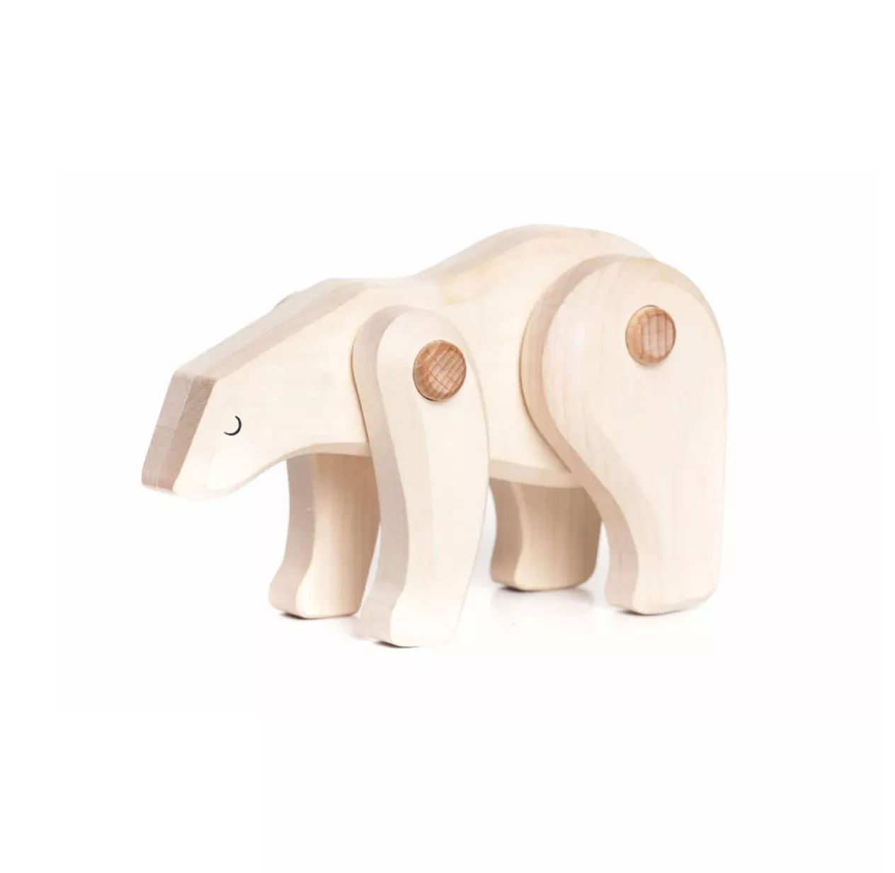 Ours Polaire En Bois Articulé 3 Ours Polaire En Bois Articulé