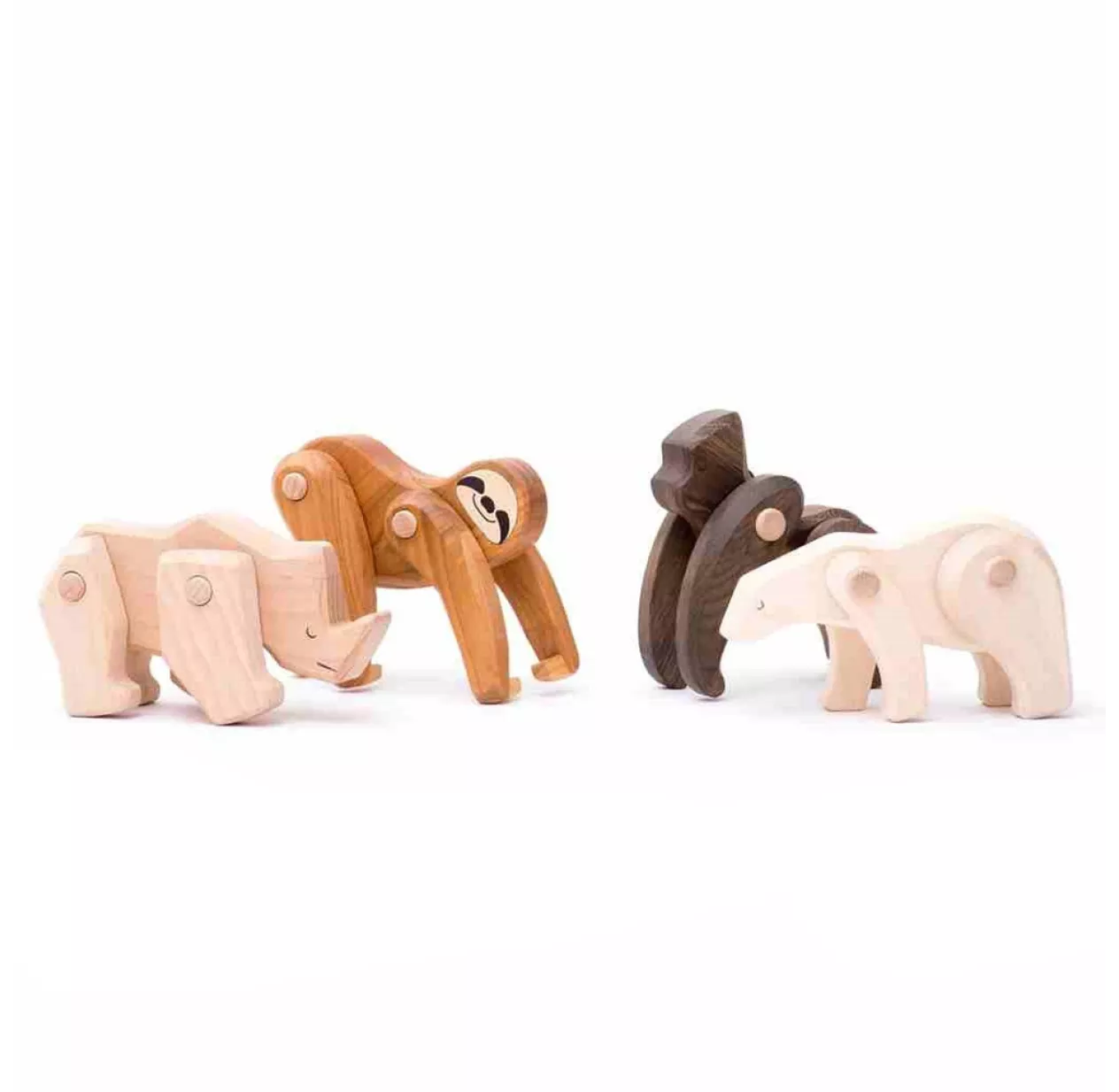 Ours Polaire En Bois Articulé 9 Ours Polaire En Bois Articulé – Image 7