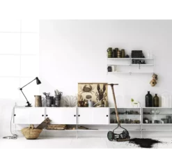 Caisson 2 Tiroirs 78 X 30 Cm - Blanc -LES ENFANTS DU DESIGN Soldes pack 2 portants muraux sol etageres string blanc 85x30 1 1264x1234