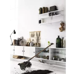 Portant Mural Au Sol 85 X 30 Cm - Blanc 9 Portant Mural Au Sol 85 X 30 Cm - Blanc -LES ENFANTS DU DESIGN Soldes pack 2 portants muraux sol etageres string blanc 85x30 3 1264x1234