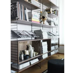 Pack 2 Portants Muraux Au Sol 85 X 30 Cm - Noir -LES ENFANTS DU DESIGN Soldes pack 2 portants muraux sol etageres string noir 200x30 2 1264x1234 1