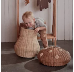 OYOY Panier De Rangement Champignon -LES ENFANTS DU DESIGN Soldes panier de rangement champignon en rotin oyoy 3 1264x1234