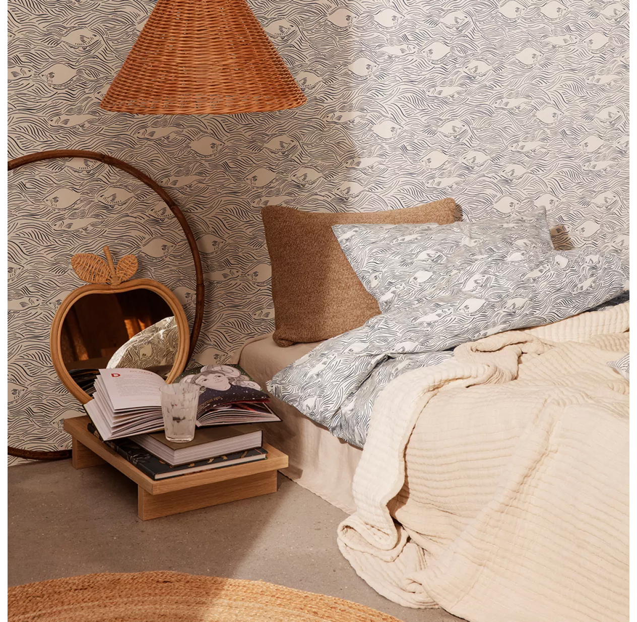 Devant -LES ENFANTS DU DESIGN Soldes parure de lit stream ferm living