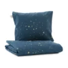 Parure De Lit Himalaya Stella Elements - Bleu Marine -LES ENFANTS DU DESIGN Soldes parure himalaya duvet cover gold stella night blue nobodinoz 1 1264x1234